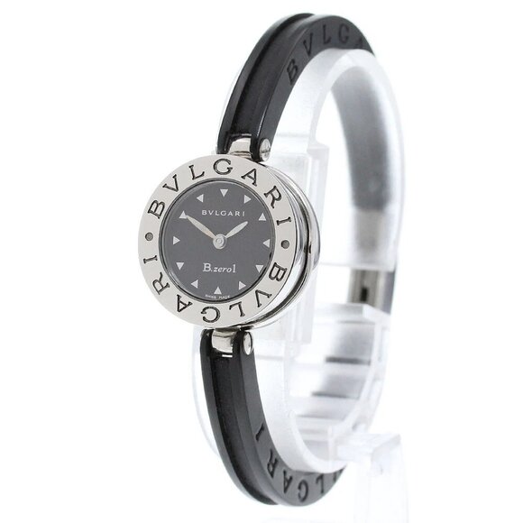 BVLGARI B-zero1 BZ22S Bangle M size black Dial Quartz Ladies Watch - Picture 3 of 7
